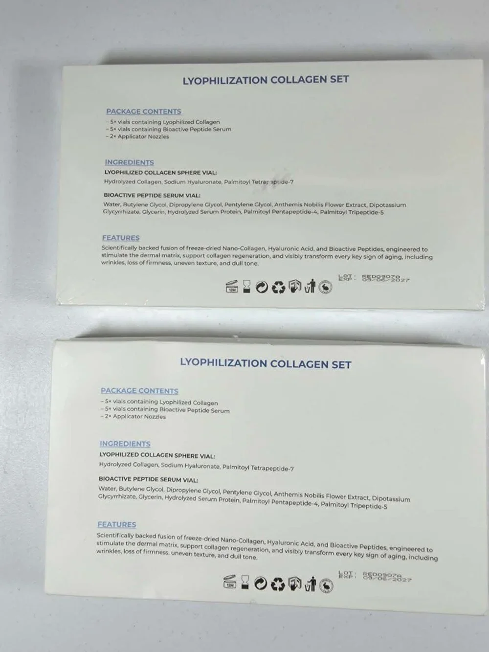 NOVIQO SKINCARE COLLAGEN RENEWAL ANTI AGING SKIN CARE 5 TREATMENTS EACH X 2